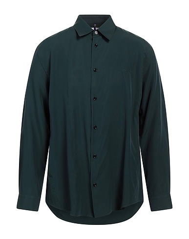 OAMC Camicia tinta unita Verde scuro 68% Acetato, 32% Viscosa