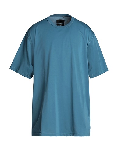 Y-3 Basic T-shirt Slate blue 55% Cotton, 45% Recycled polyester