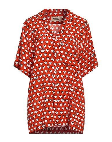 ALESSANDRO ENRIQUEZ Patterned shirts & blouses Rust 100% Viscose