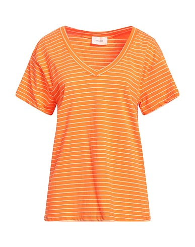 VICOLO T-shirt Orange 95% Cotton, 5% Elastane