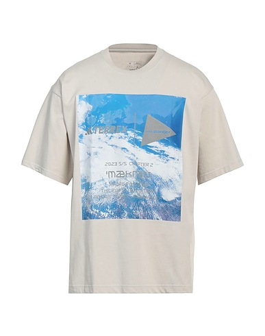 ADIDAS x AND WANDER Ｔシャツ ベージュ コットン 70% / リサイクルポリエステル 30%