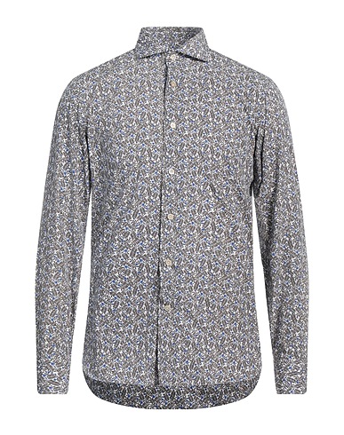 ALESSANDRO GHERARDI Patterned shirt Brown 100% Cotton