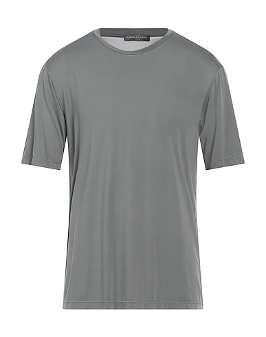 DANIELE FIESOLI Basic T-Shirt Grey 92% Cupro, 8% Elastane