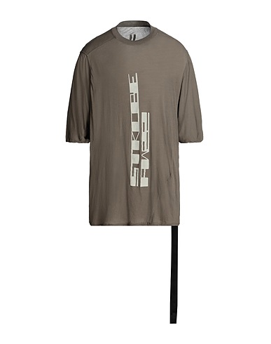 DRKSHDW by RICK OWENS Футболка oversize Хаки 100% Хлопок