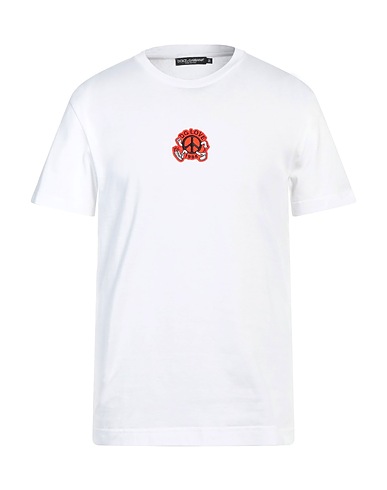 DOLCE&GABBANA T-shirt BIANCO 100% Cotton, Viscose, Polyester
