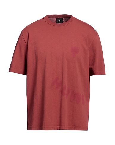 PS PAUL SMITH T-shirt Rouge brique 100% Coton biologique