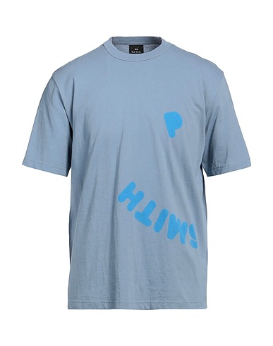 PS PAUL SMITH T-shirt Light blue 100% Organic cotton