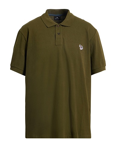 PS PAUL SMITH Polo shirt Military green 100% Organic cotton