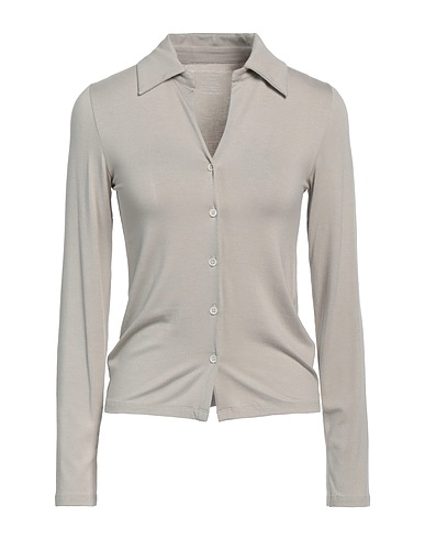 MAJESTIC FILATURES Solid color shirts & blouses Taupe 94% Viscose, 6% Elastane