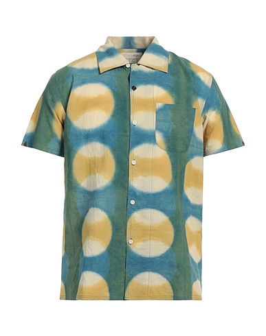 KARDO Camicia fantasia Senape 100% Cotone