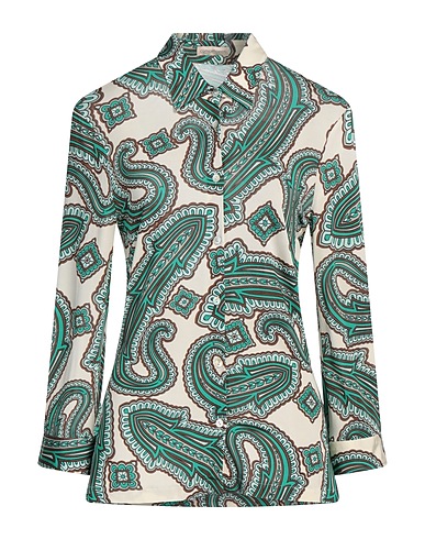 CAMICETTASNOB Patterned shirts & blouses Ivory 96% Viscose, 4% Elastane