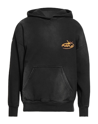 PURPLE Hooded track jacket  Black 100% Cotton
