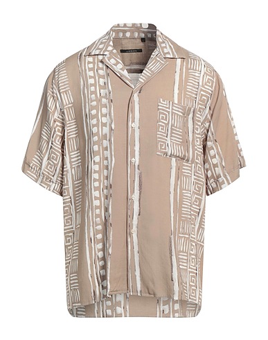 XAGON Patterned shirt Khaki 100% Viscose