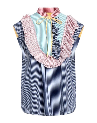 ALESSANDRO ENRIQUEZ Top Navy blue 100% Cotton