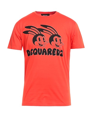DSQUARED2 T-shirt Rosso pomodoro 100% Cotone