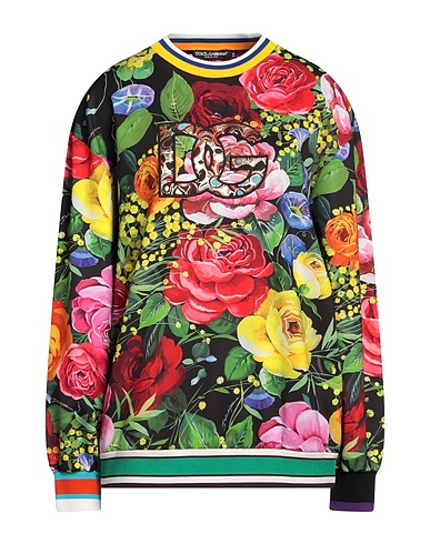 DOLCE&GABBANA Sweatshirt Black 46% Polyamide, 38% Polyester, 16% Elastane, Metallic fiber, Other Fibres