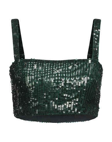 P.A.R.O.S.H. Top Verde scuro 90% Poliammide, 10% Elastan, PVC - Polivinilcloruro