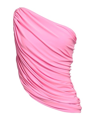 NORMA KAMALI One-shoulder top Pink 95% Polyester, 5% Elastane