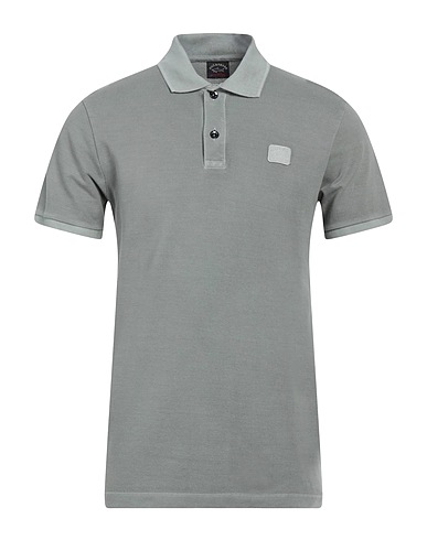 PAUL & SHARK Polo shirt Grey 100% Cotton