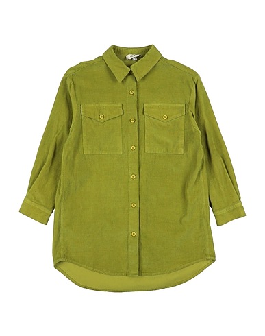 DIXIE Solid colour shirts & blouses Lime green 100% Cotton