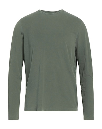 MAJESTIC FILATURES Basic T-Shirt Military green 94% Cotton, 6% Elastane