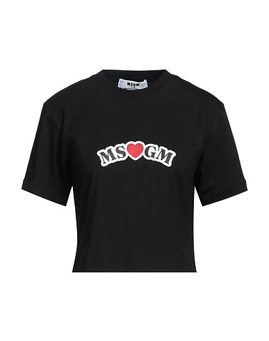 MSGM T-shirt Black 100% Cotton