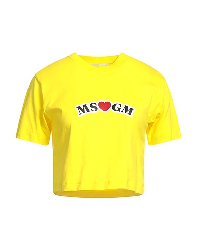 MSGM T-shirt Yellow 100% Cotton