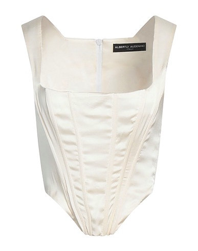 ALBERTO AUDENINO Top Avorio 54% Rayon, 43% Viscosa, 3% Elastan