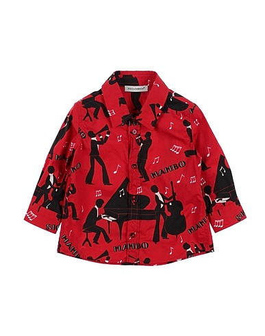 DOLCE&GABBANA Patterned shirt Red 100% Cotton