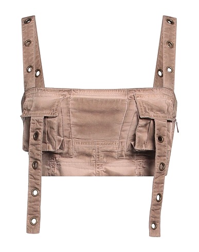 BLUMARINE Top Khaki 97% Baumwolle, 3% Elastan