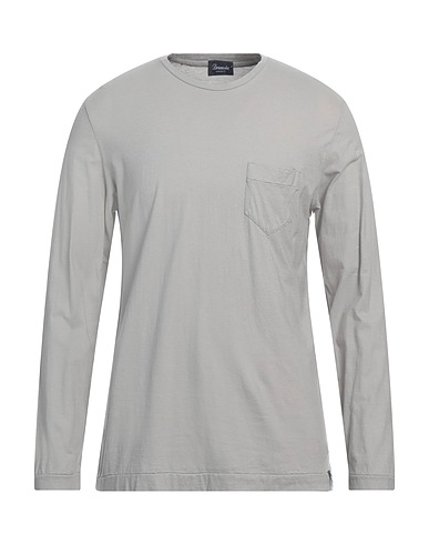 DRUMOHR T-Shirt Hellgrau 92% Baumwolle, 8% Kaschmir