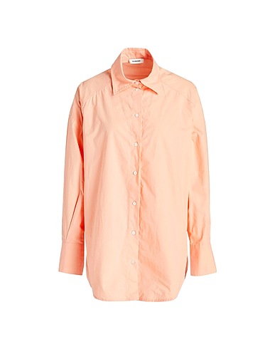 SANDRO Solid colour shirts & blouses Salmon pink 100% Cotton