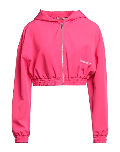 HINNOMINATE Hooded track jacket  Fuchsia 90% Polyester, 10% Elastane