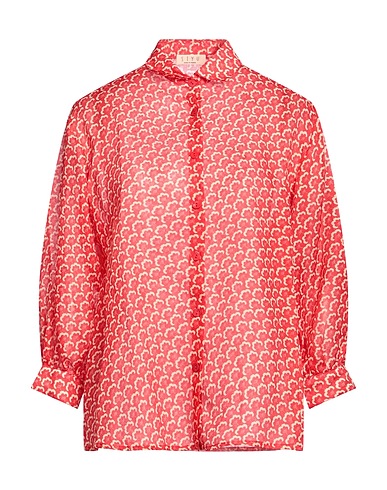 SIYU Floral shirts & blouses Pink 100% Ramie