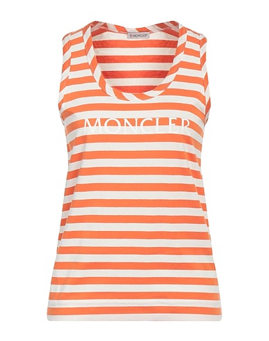 MONCLER Tank top Rust 100% Cotton