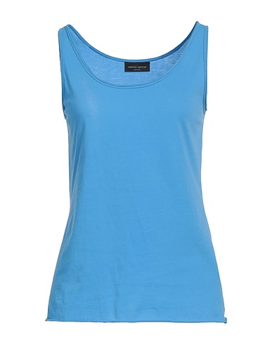 ROBERTO COLLINA Vest Light blue 100% Cotton