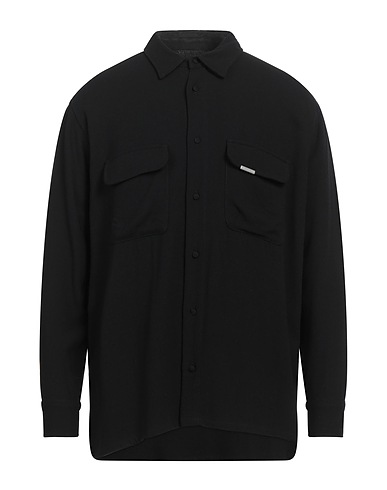 REPRESENT Solid color shirt Black 100% Viscose