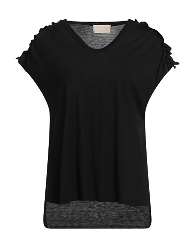 DRUMOHR Ｔシャツ ブラック レーヨン 100%