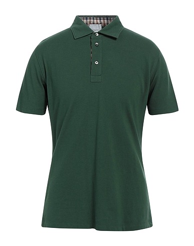 AQUASCUTUM ACTIVE Polo shirt Dark green 100% Cotton