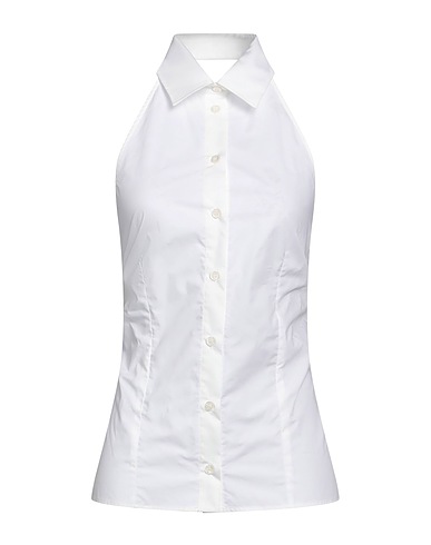 MSGM Solid colour shirts & blouses White 100% Cotton
