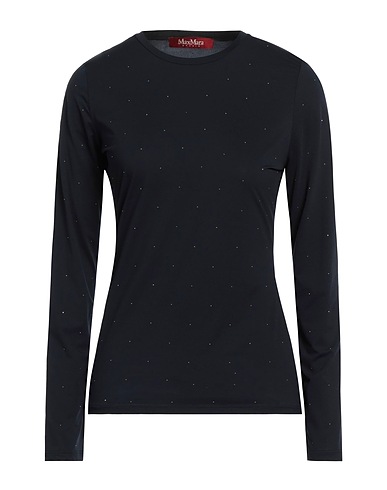 MAX MARA STUDIO T-shirt Midnight blue 80% Polyamide, 20% Elastane
