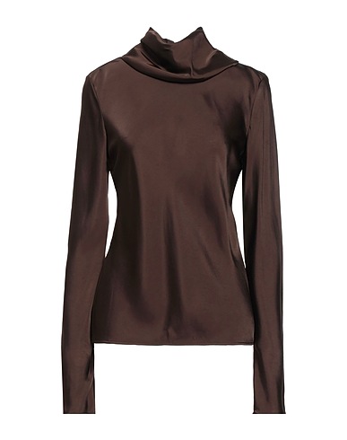 JIL SANDER Top Dark brown 100% Viscose