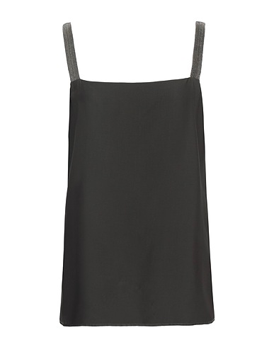 FABIANA FILIPPI Top Dark green 68% Viscose, 32% Silk