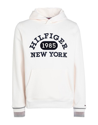 TOMMY HILFIGER Hooded sweatshirt Ivory 63% Cotton, 37% Polyester