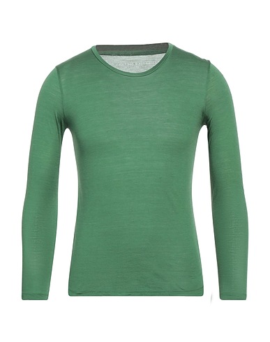 MAJESTIC FILATURES Basic T-shirt Green 60% Silk, 40% Cotton