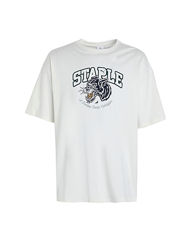 PUMA X STAPLE T-shirt PUMA X STAPLE Graphic Tee
 Off white 100% Cotton