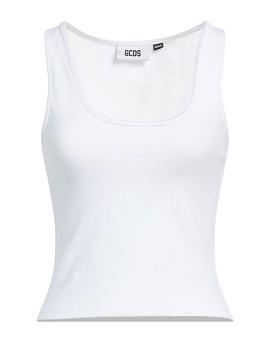 GCDS Tank top White 100% Cotton