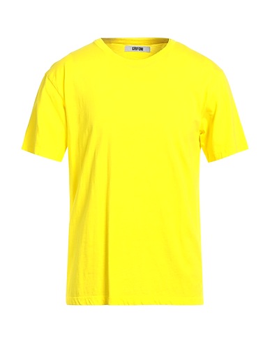 GRIFONI T-shirt Giallo 100% Cotone