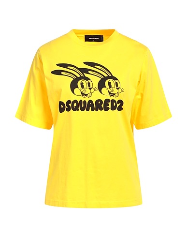 DSQUARED2 T-shirt Yellow 100% Cotton