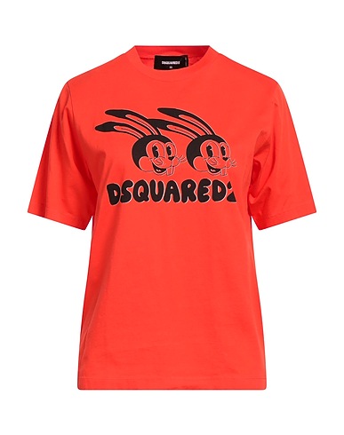 DSQUARED2 T-shirt Tomato red 100% Cotton